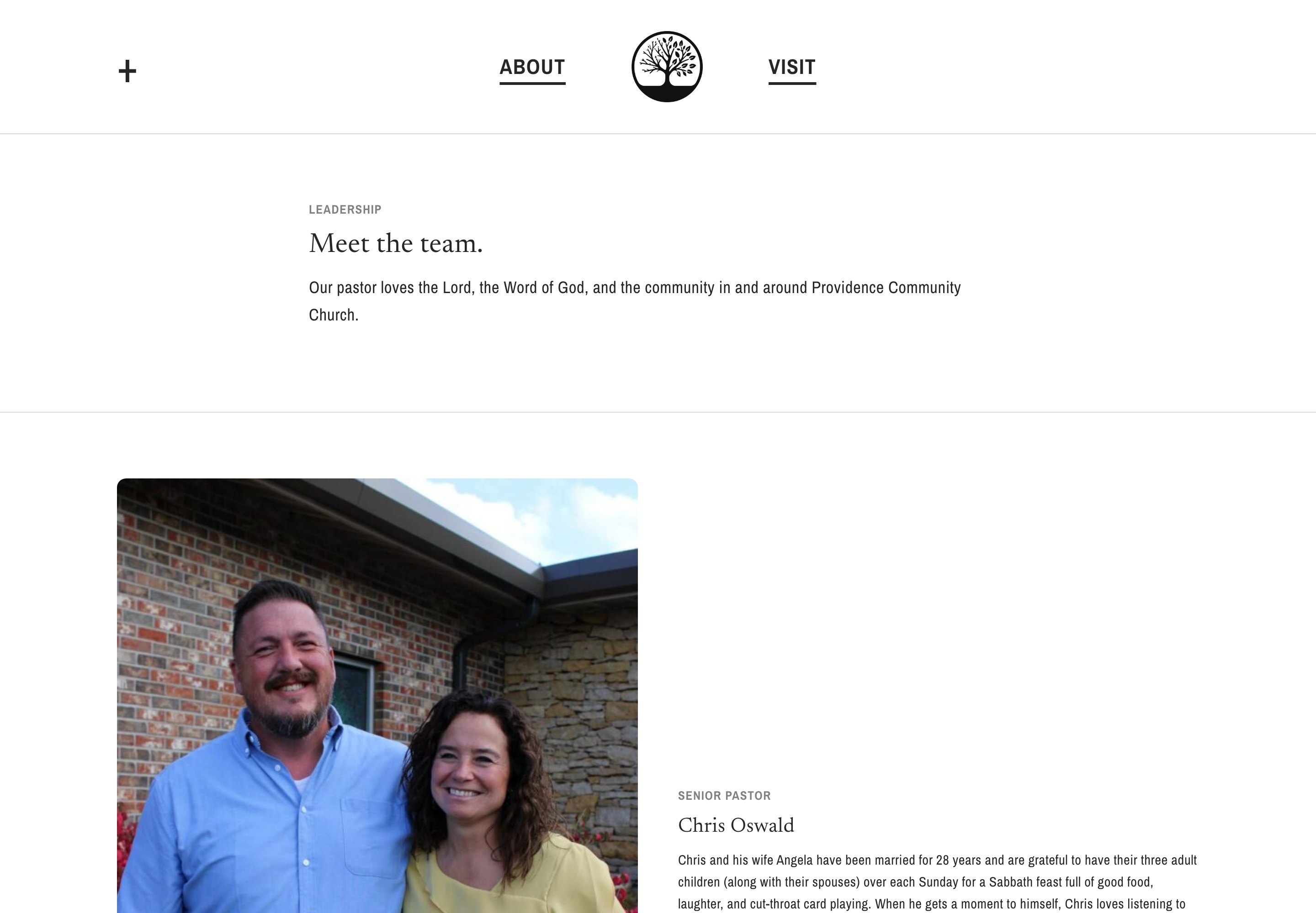 The Leadership page