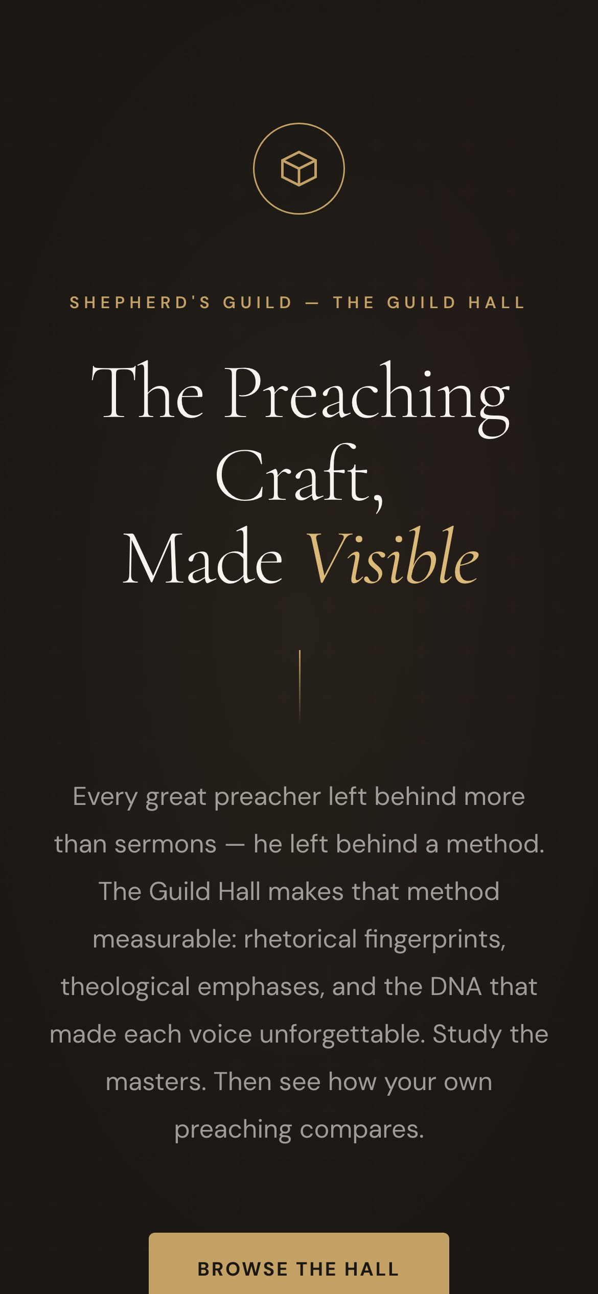 Mobile screenshot of Shepherd's Guild